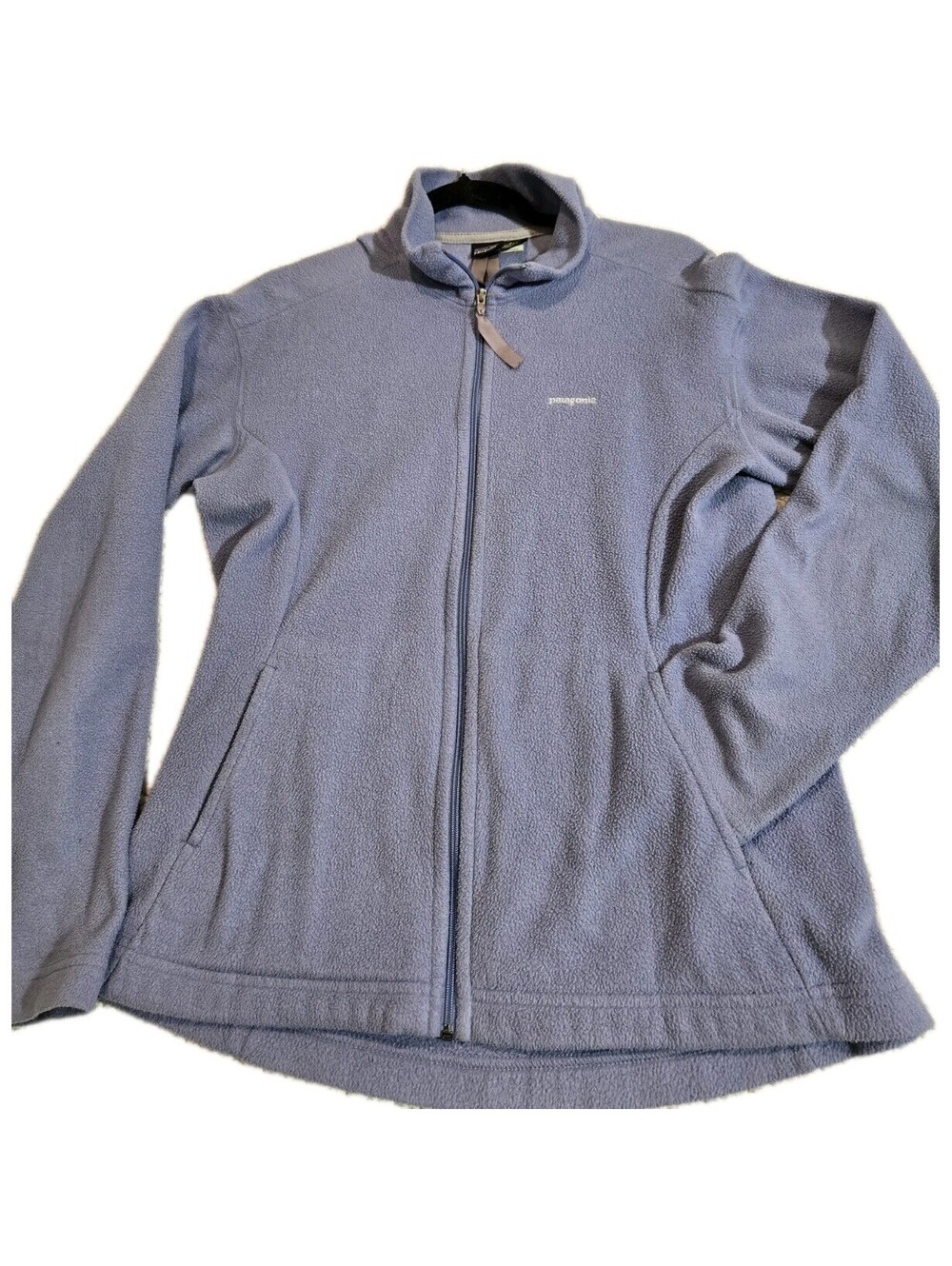 Patagonia Women's Synchilla Full Zip Fleece  Lgt Blue Sz L Jacket